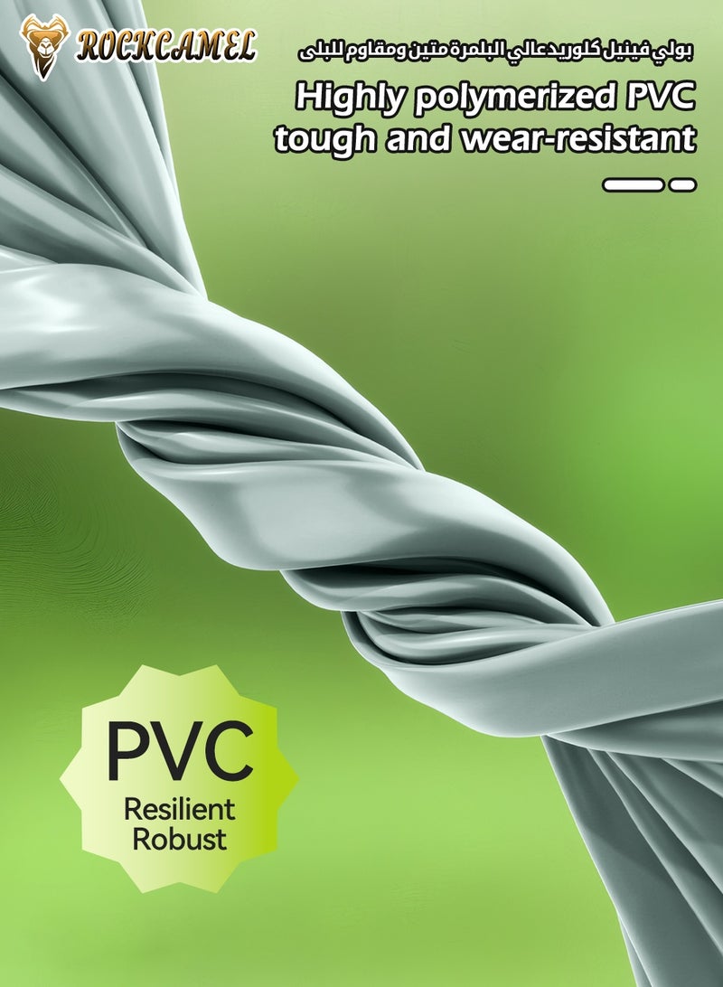 ROCKCAMEL Inflatable Air Mattress with Built-in 2600mAh Electric Pump, Thickened Double Airbed with Flock Coating, Quick Blow Up Bed for Home, Camping & Guests (Green) - Image 5